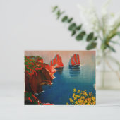 Carte Postale Capri vintage L'Isola del Sole Italie (Debout devant)