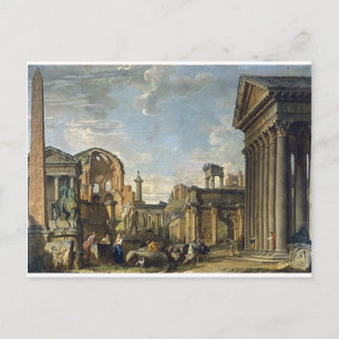Carte Postale Capriccio d'architecture par Giovanni Paolo Panini
