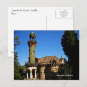 Carte Postale Capricho de Gaudi.Comillas, (Devant / Derrière)
