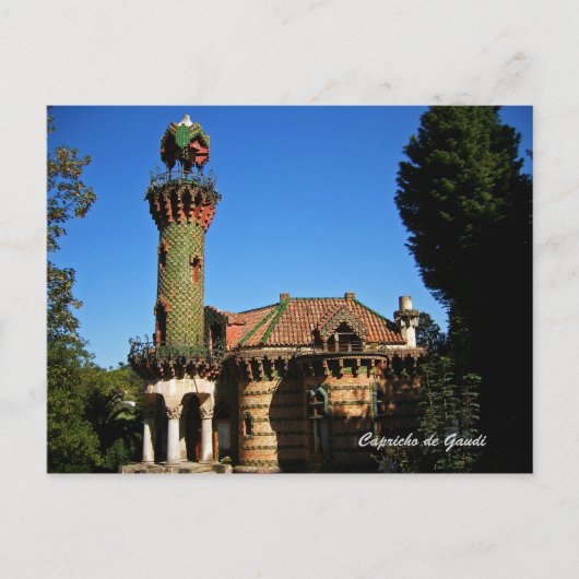 Carte Postale Capricho de Gaudi.Comillas, (Devant)