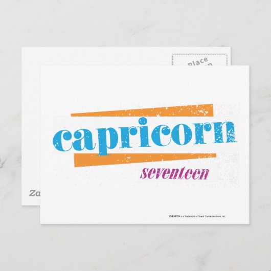 Carte Postale Capricorn Aqua (Devant / Derrière)