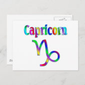 Carte Postale Capricorn Arc-en-ciel (Devant / Derrière)