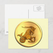 Carte postale Capricorn Zodiac (Devant / Derrière)