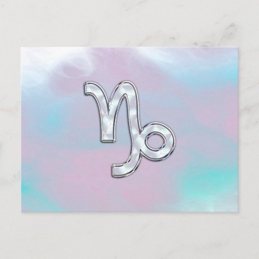 Carte Postale Capricorn Zodiac signe sur Mère style perle (Devant)