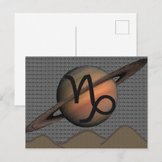 Carte postale Capricorne (Devant / Derrière)
