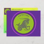 Carte postale Capricorne (Devant / Derrière)