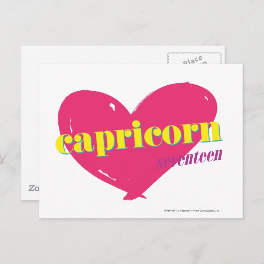 Carte Postale Capricorne (Devant / Derrière)