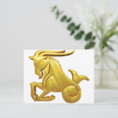 Carte Postale Capricorne d'or (Debout devant)