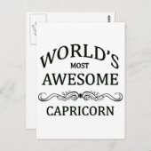 Carte Postale Capricorne la plus étonnante du monde (Devant / Derrière)