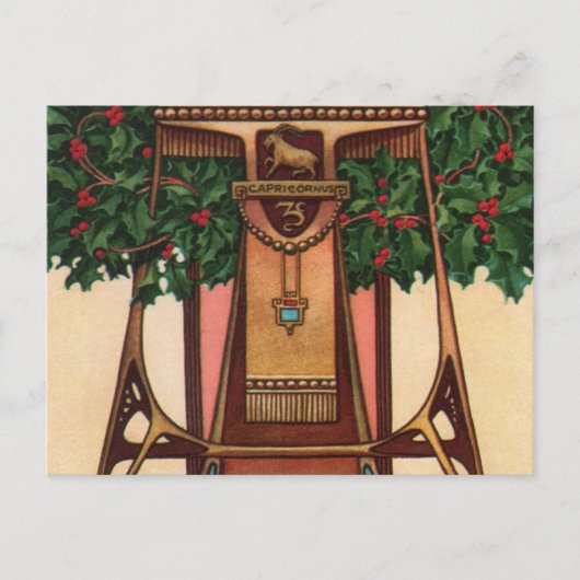 Carte Postale Capricorne Zodiac (Devant)