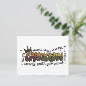 Carte Postale Capricorne Zodiaque Graffiti (Debout devant)