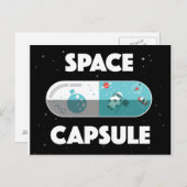 Carte Postale Capsule spatiale (Devant / Derrière)