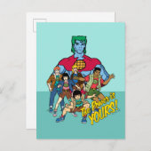Carte Postale Captain Planet Group Graphic - La Puissance Est À  (Devant / Derrière)