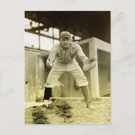 Carte Postale Capteur de baseball vintage (Devant)