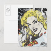 Carte Postale Capteurs de bande dessinée Supergirl 1 (Devant / Derrière)