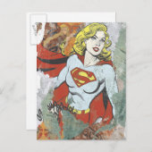 Carte Postale Capteurs de bande dessinée Supergirl 2 (Devant / Derrière)