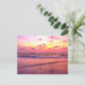 Carte postale captivante de coucher de soleil sur (Debout devant)