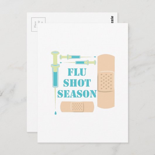 Carte Postale Capture de la grippe (Devant / Derrière)