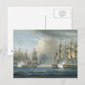 Carte Postale Capture de la Pomone par HMS Arethusa au large de (Devant / Derrière)