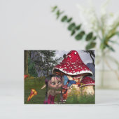 Carte Postale capture de papillon (Debout devant)