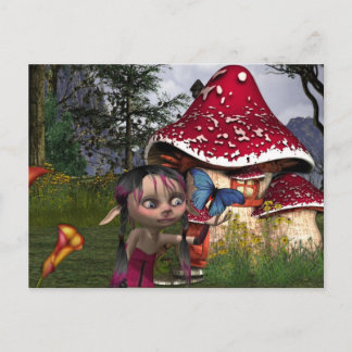 Carte Postale capture de papillon