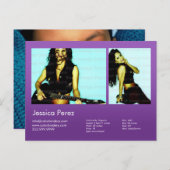 Carte Postale Capture d'écran à deux faces et modèle 2 à violet  (Devant / Derrière)