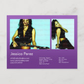 Carte Postale Capture d'écran à deux faces et modèle 2 à violet (Devant)