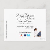 Carte Postale Capture d'écran du modèle | Acteur (Dos)