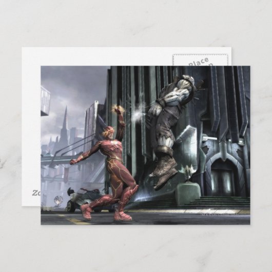 Carte Postale Capture d'écran : Flash vs Grundy 3 (Devant / Derrière)