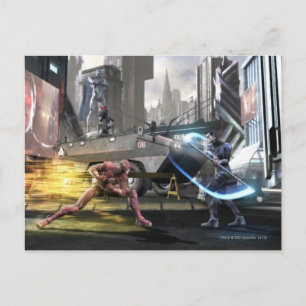 Carte Postale Capture d'écran : Flash vs Nightwing