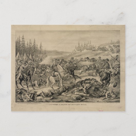 Carte Postale Capture et décès de la personne assise Bull 15 déc (Devant)