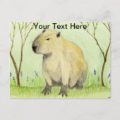 Carte Postale Capybara Blues (Devant)