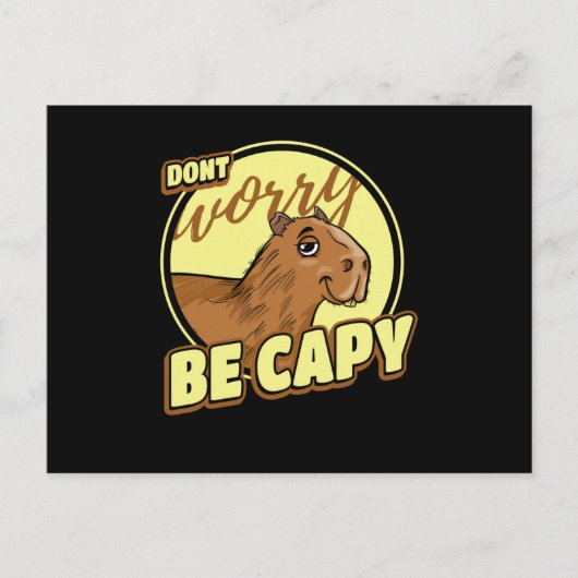 Carte Postale Capybara Retro Capibara (Devant)