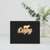 Carte Postale Capybara Retro Capibara (Debout devant)