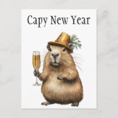 Carte Postale Capybaras Nouvel An (Devant)