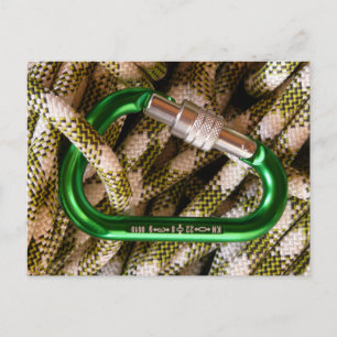 Carte Postale Carabiner et corde Escalade