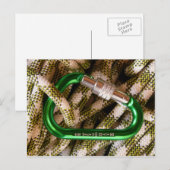 Carte postale Carabiner et Escalade (Devant / Derrière)