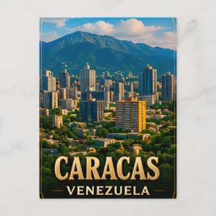 Carte Postale Caracas Venezuela Montagne Skyline Voyage Souvenir