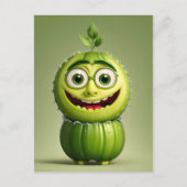 Carte Postale Caractère concombre drôle (Devant)