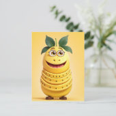 Carte Postale Caractère de banane drôle (Debout devant)