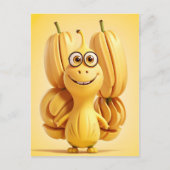 Carte Postale Caractère de banane drôle (Devant)