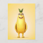 Carte Postale Caractère de banane drôle (Devant)