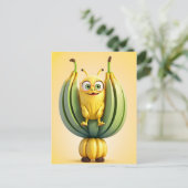 Carte Postale Caractère de banane drôle (Debout devant)