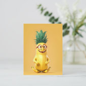 Carte Postale Caractère de banane drôle (Debout devant)