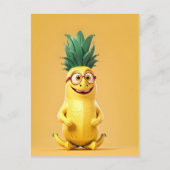 Carte Postale Caractère de banane drôle (Devant)
