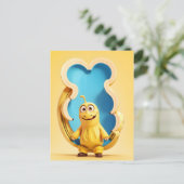 Carte Postale Caractère de banane drôle (Debout devant)