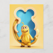 Carte Postale Caractère de banane drôle (Devant)