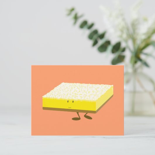 Carte Postale Caractère de barre de citron souriant (Debout devant)