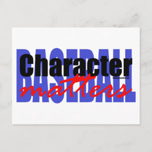 Carte Postale Caractère de baseball