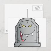 Carte Postale Caractère de dessin animé de Tombstone (Devant / Derrière)